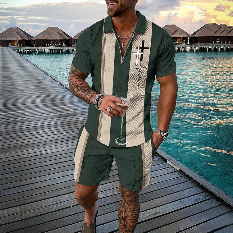 Booker I Polo + shorts set