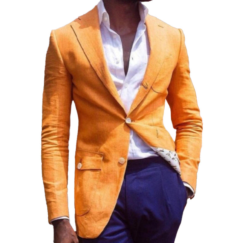 Slim Fit Button Down Blazer