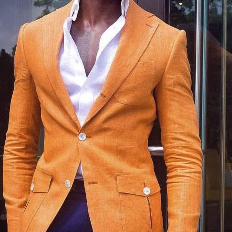 Slim Fit Button Down Blazer
