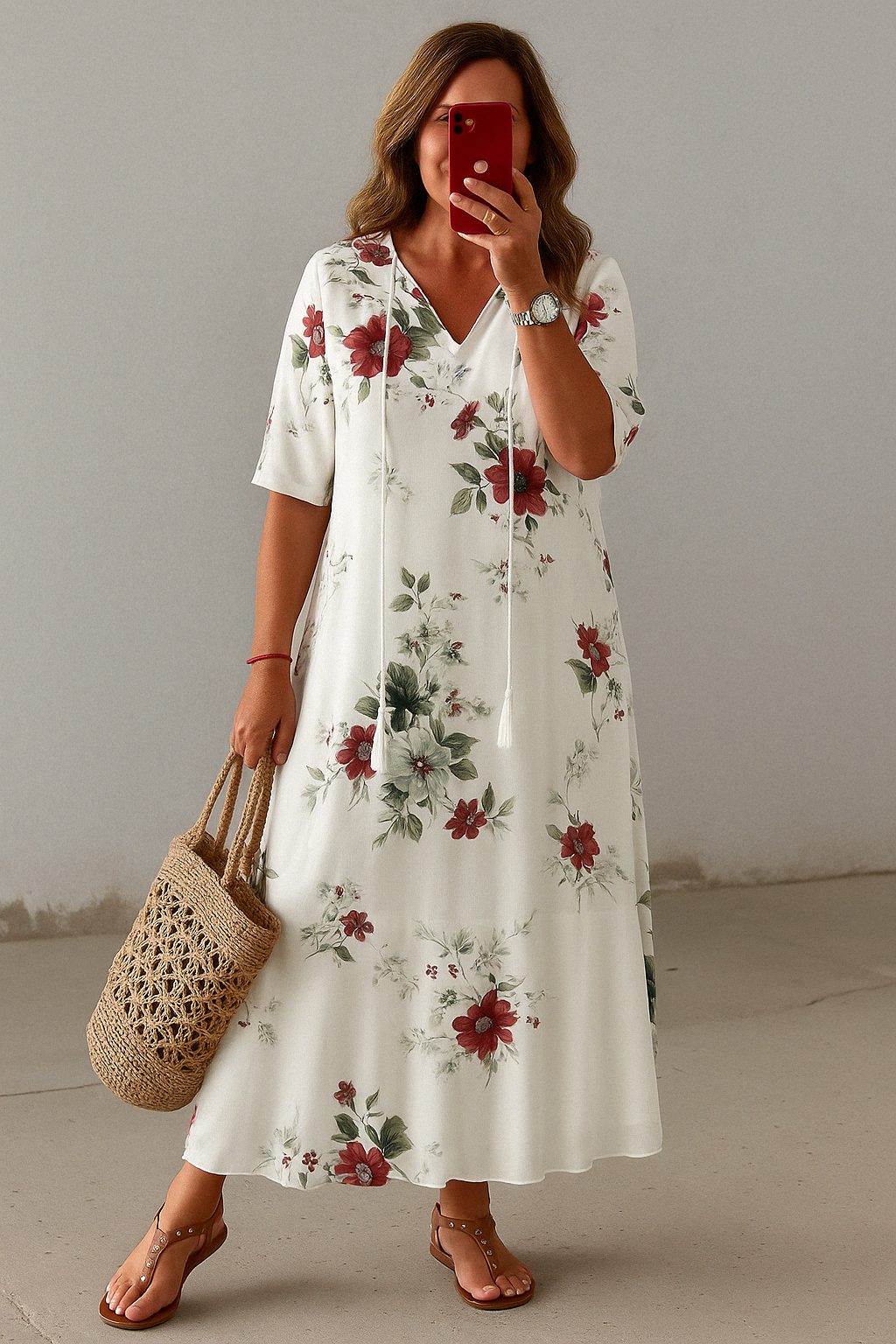 Boho Tummy Coverage Dress | CAT