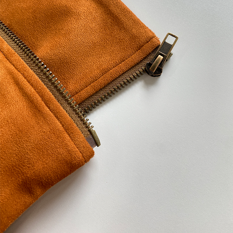 Men's Casual Solid Color Lapel Suede Jacket