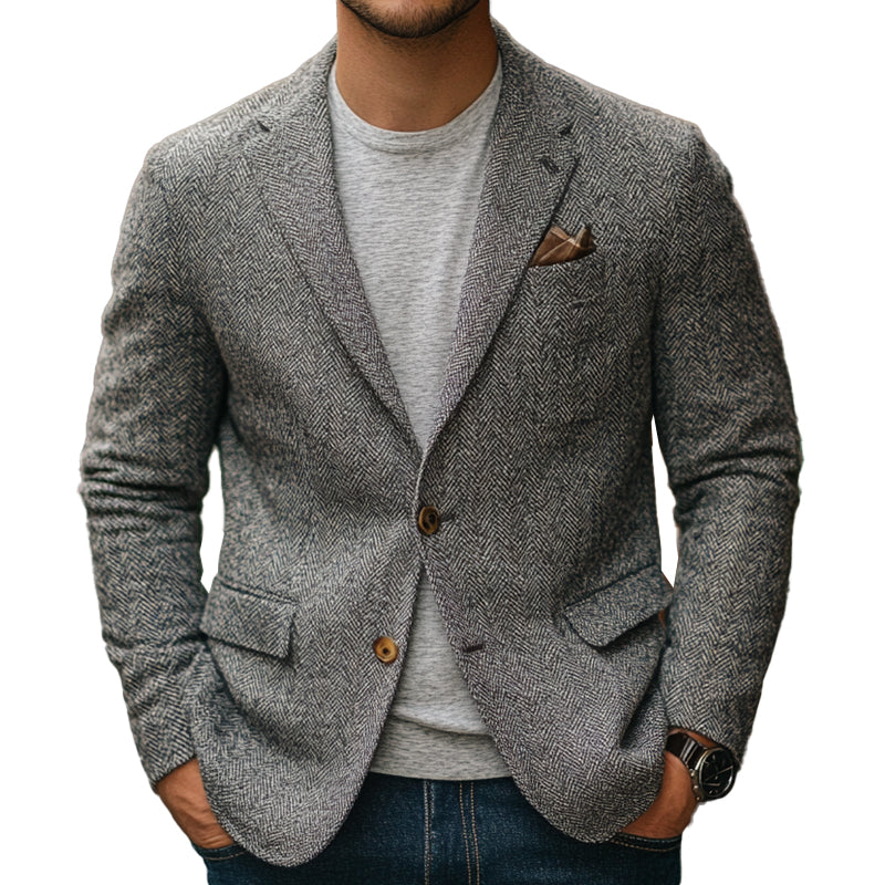 Men's Herringbone Vintage Blazer 19930111X