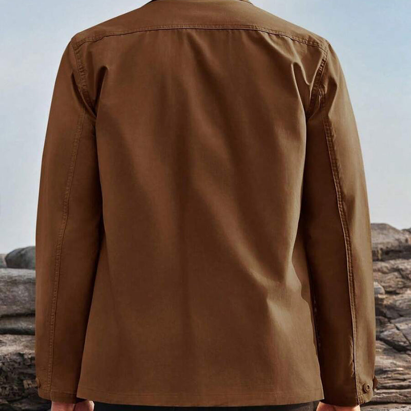 Casual Cotton and Linen Multi-pocket Blazer