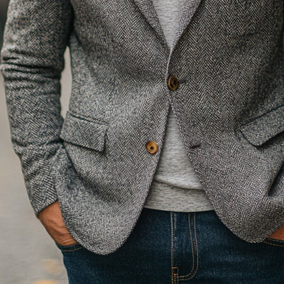 Men's Herringbone Vintage Blazer 19930111X