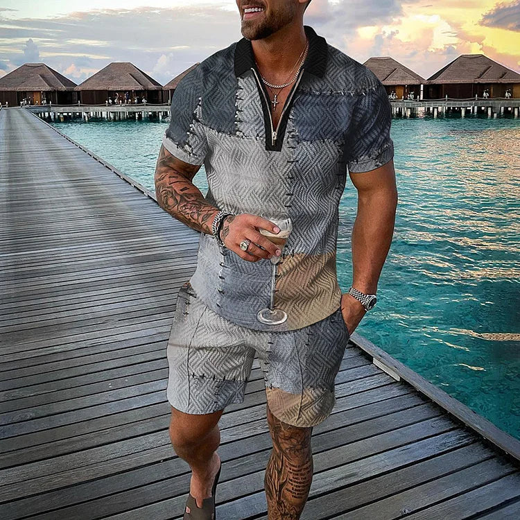 George I Polo + shorts set