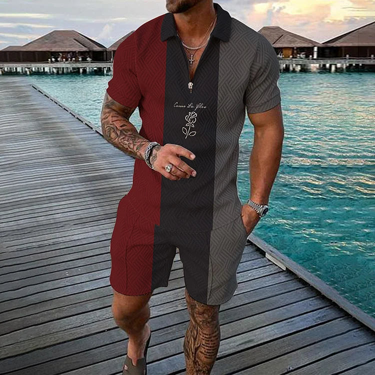 James  I Polo + shorts set
