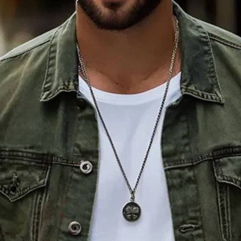 Men's Vintage Washed Denim Lapel Single Breasted Slim Fit Long Sleeve Jacket