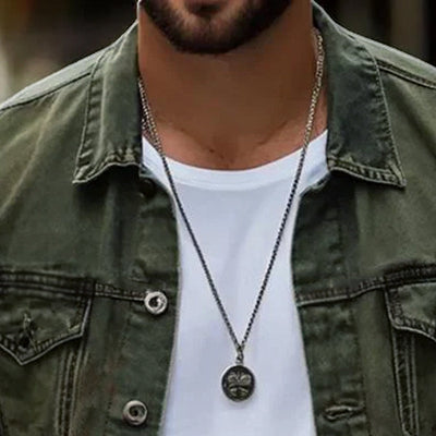 Men's Vintage Washed Denim Lapel Single Breasted Slim Fit Long Sleeve Jacket