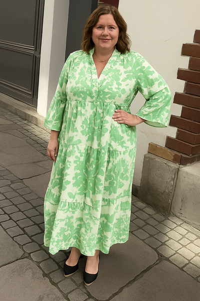 Casual Long Tummy Coverage Dress | PEACOCK