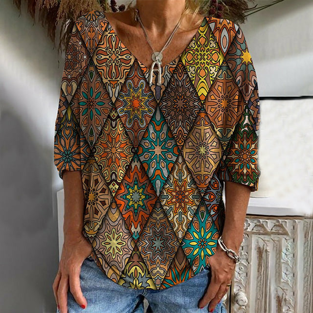 Iside™  Diamond Design blouse
