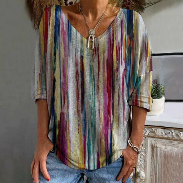 Irisa™ | Colorful striped blouse