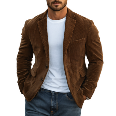 Classic Casual Corduroy Slim Fit Blazer