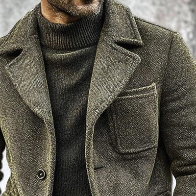 Men's Vintage Canvas Single Breasted Jacket