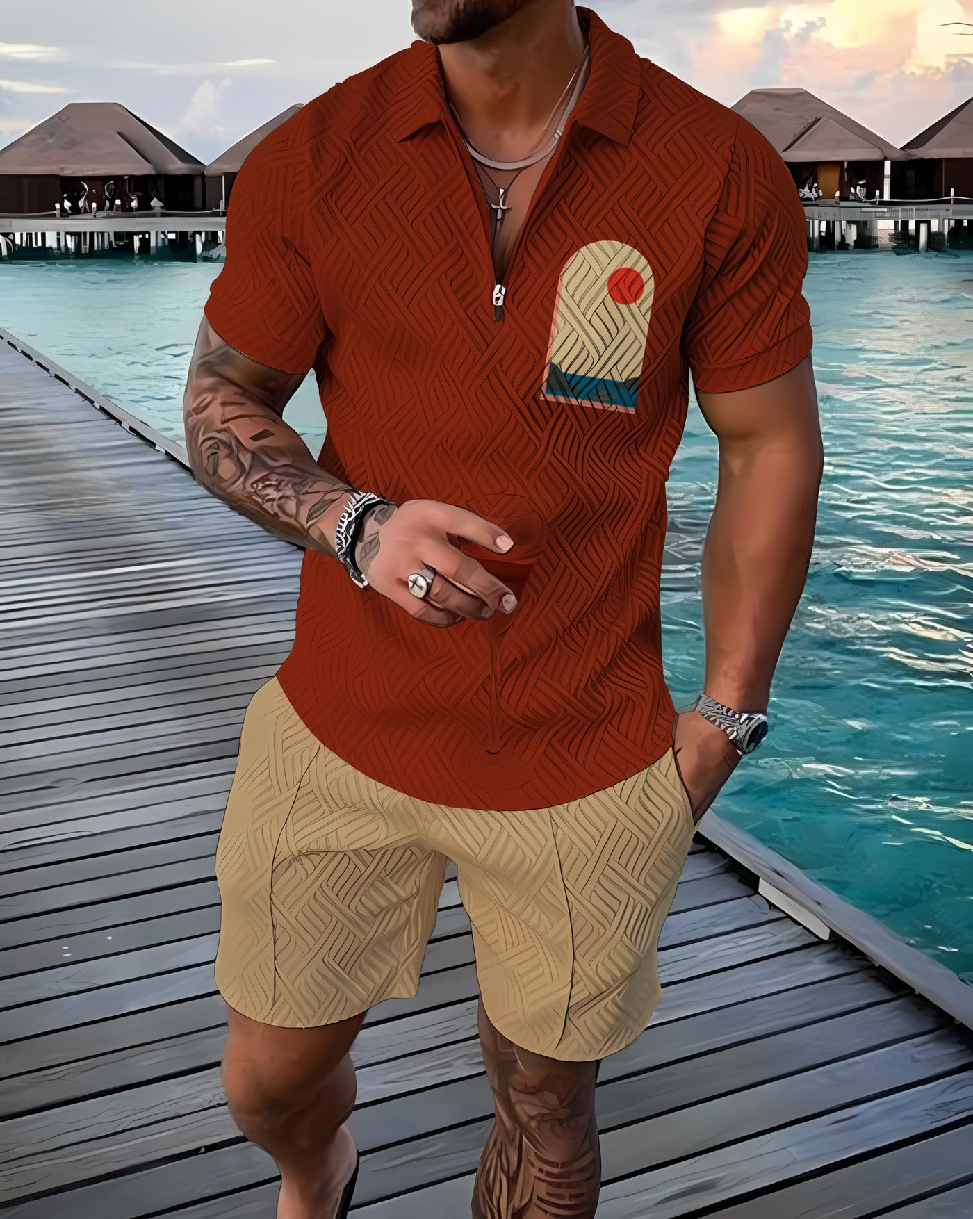 Jackson I Polo + shorts set