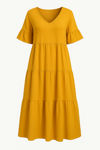 V-neck Tummy Covering Dress | VANCOUVER