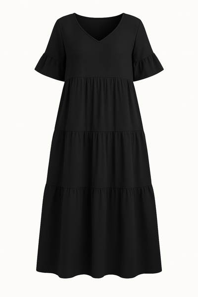 V-neck Tummy Covering Dress | VANCOUVER