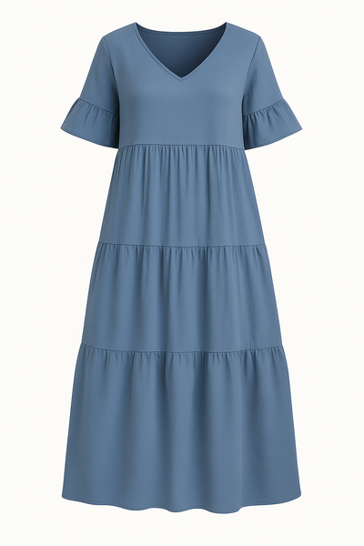 V-neck Tummy Covering Dress | VANCOUVER