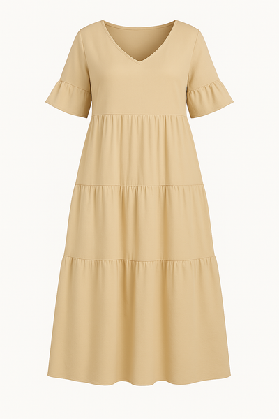 V-neck Tummy Covering Dress | VANCOUVER