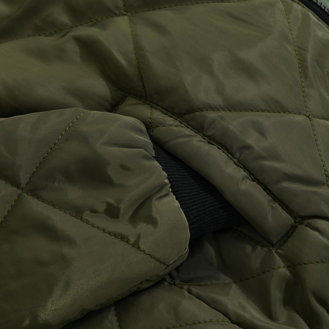 Men's Padded Stand Collar Solid Color Thermal Padded Jacket