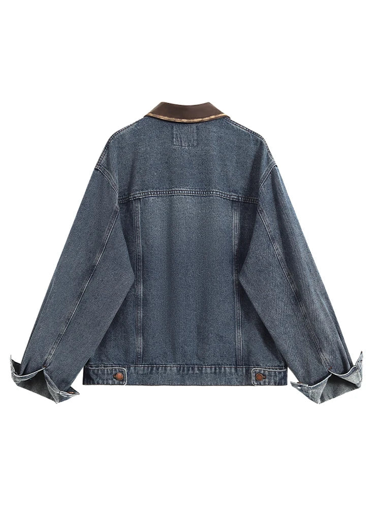 Women Blue Denim Jacket