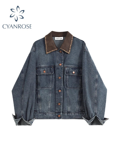 Women Blue Denim Jacket