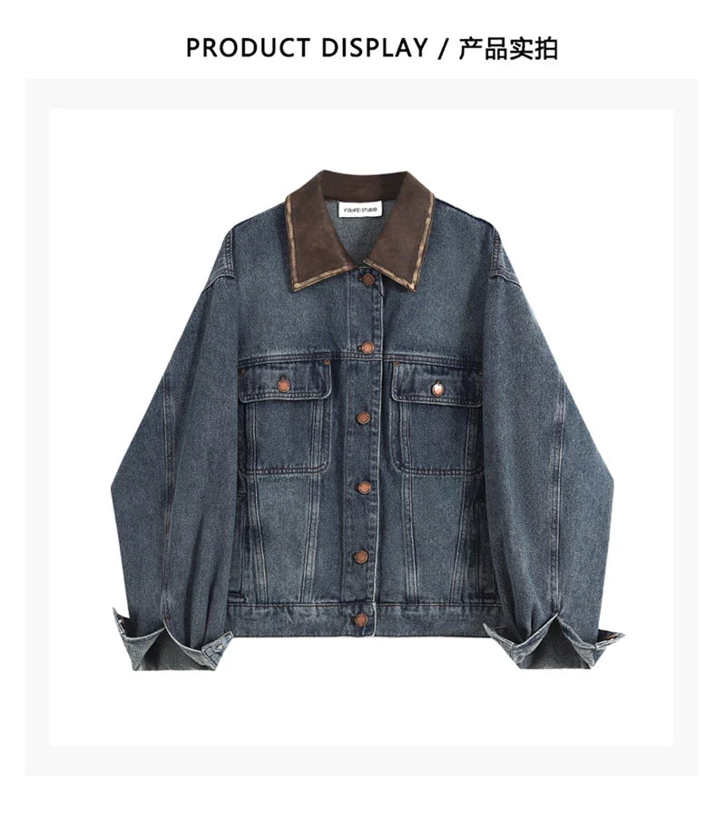 Women Blue Denim Jacket