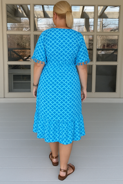V-Neck Tummy Covering Dress | MACAW
