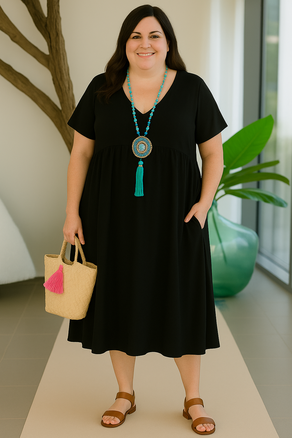 Tummy Covering Dress | HOUSTON