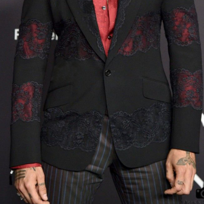 Stylish Retro Lace Patchwork Slim-fit Blazer