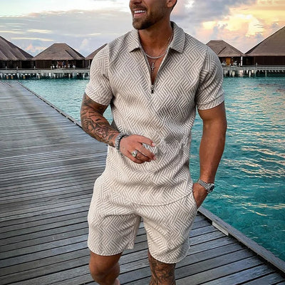 Luther I Polo + shorts set