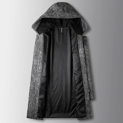 HOODED WOOL COAT