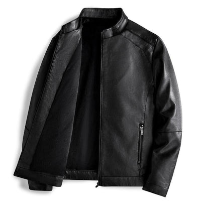 Men's Vintage Plush Leather Jacket