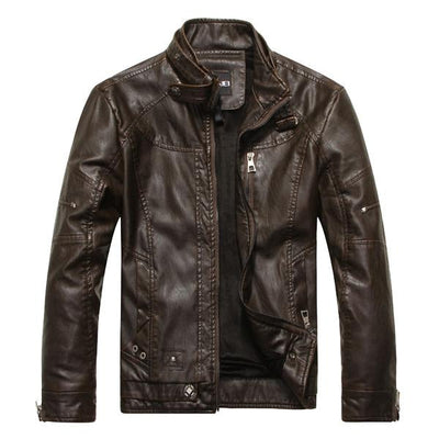 MEN'S STAND COLLAR FLEECE JACKET