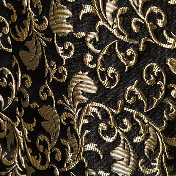 Vintage Jacquard Lapel One Button Blazer
