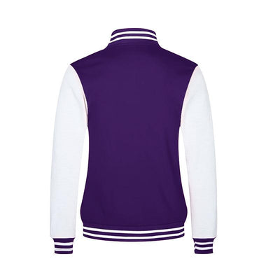 Men's Color Block Stand Collar Single Breasted Baseball Jacket