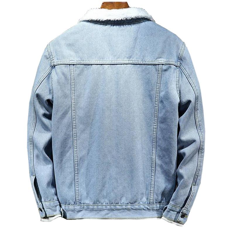 Men's Denim Loose Casual Lapel Jacket