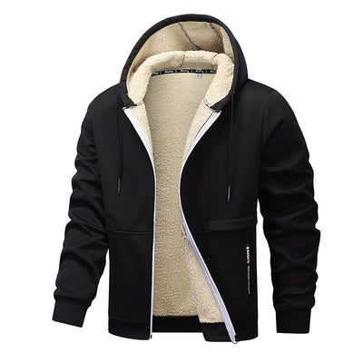 Men's Sherpa Thickened Hooded Jacket