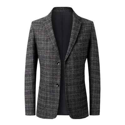 Casual Slim Check Blazer