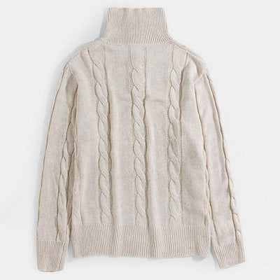 Men's Classic Casual Stand Collar Button Long Sleeve Sweater 46771400K
