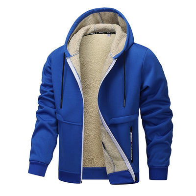 Men's Sherpa Thickened Hooded Jacket