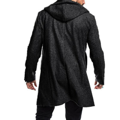 Men's Casual Hooded Double Breasted Coat 61052493M