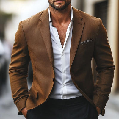 Vintage Casual Single Breasted Blazer