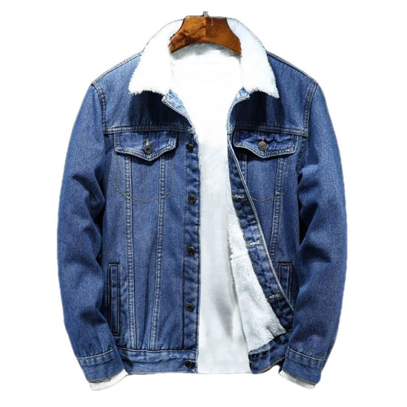 Men's Denim Loose Casual Lapel Jacket
