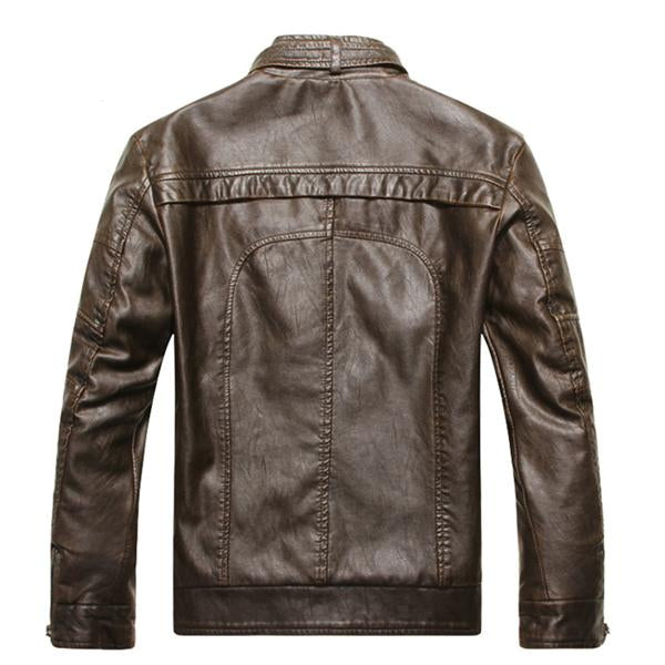 MEN'S STAND COLLAR FLEECE JACKET