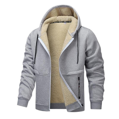 Men's Sherpa Thickened Hooded Jacket
