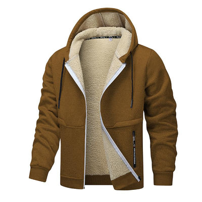 Men's Sherpa Thickened Hooded Jacket