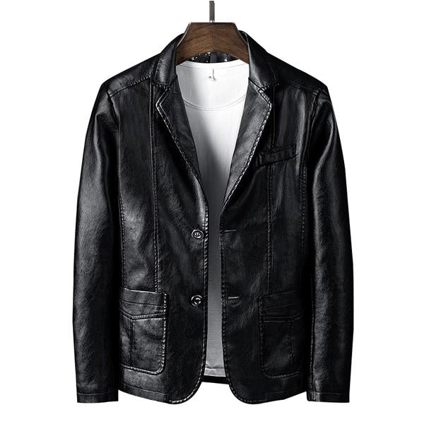 Vintage Motorcycle Leather Blazer