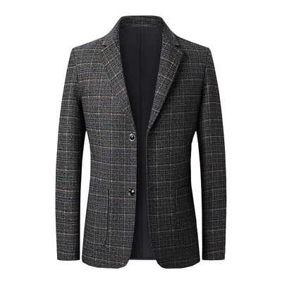 Casual Slim Check Blazer