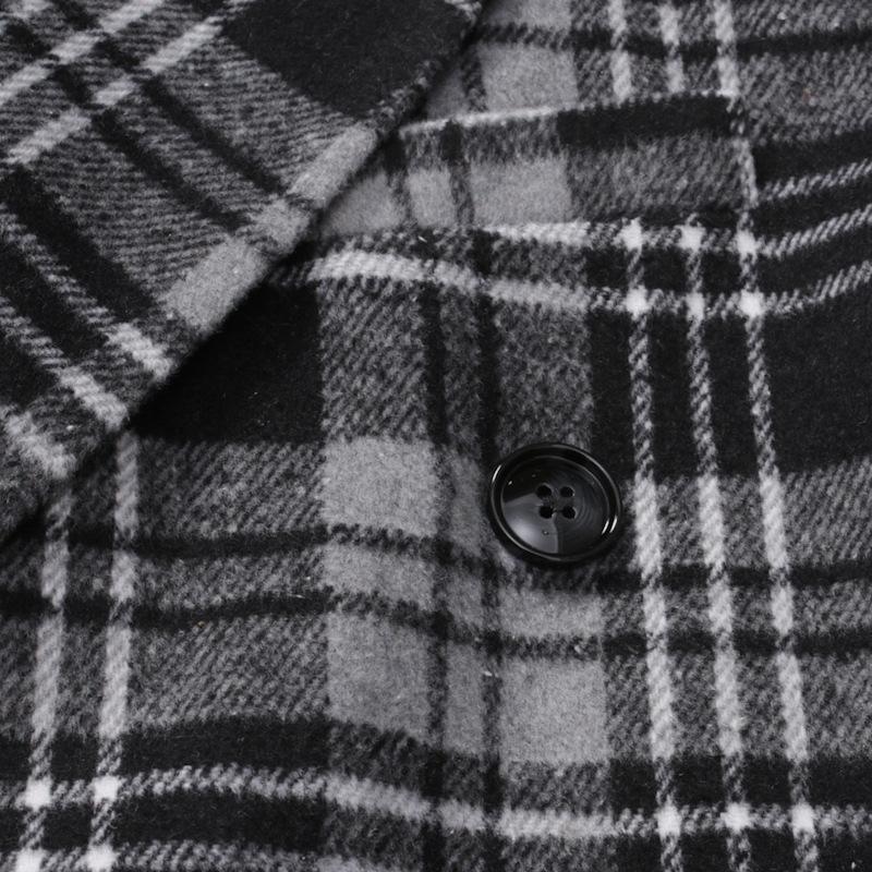 Autumn and Winter Lapel Thickened Plaid Blazer