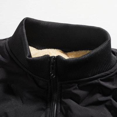 Men's Fleece Thickened Stand Collar Jacket